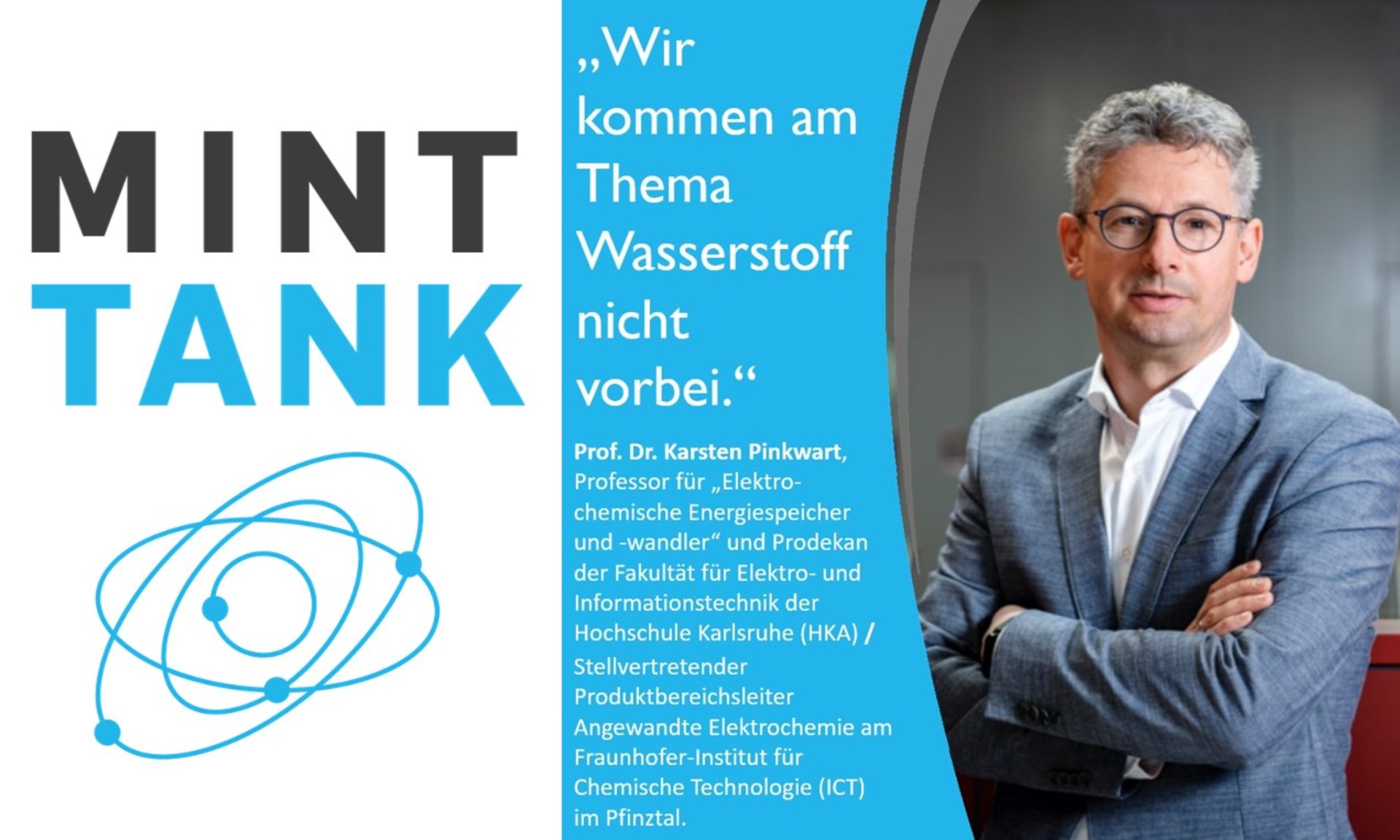 Wasserstoff Prof. Dr. Karsten Pinkwart MINT TANK