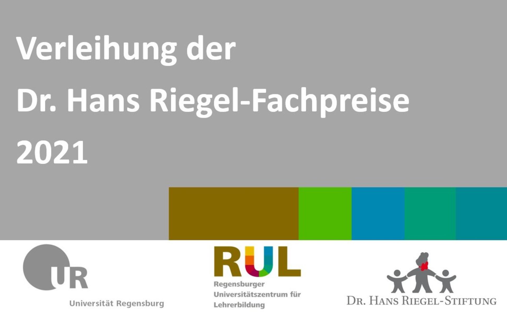 Hans Riegel Fachpreise Regensburg 2021