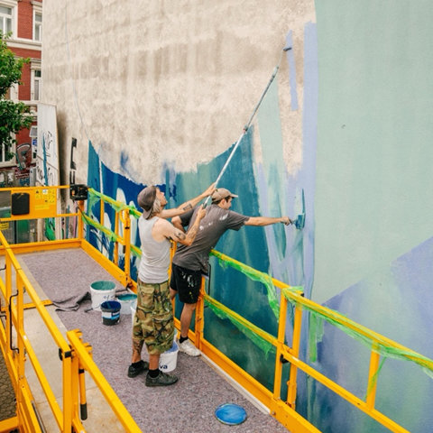 Street-Art-Projekt „Wissenschaft trifft Kunst“